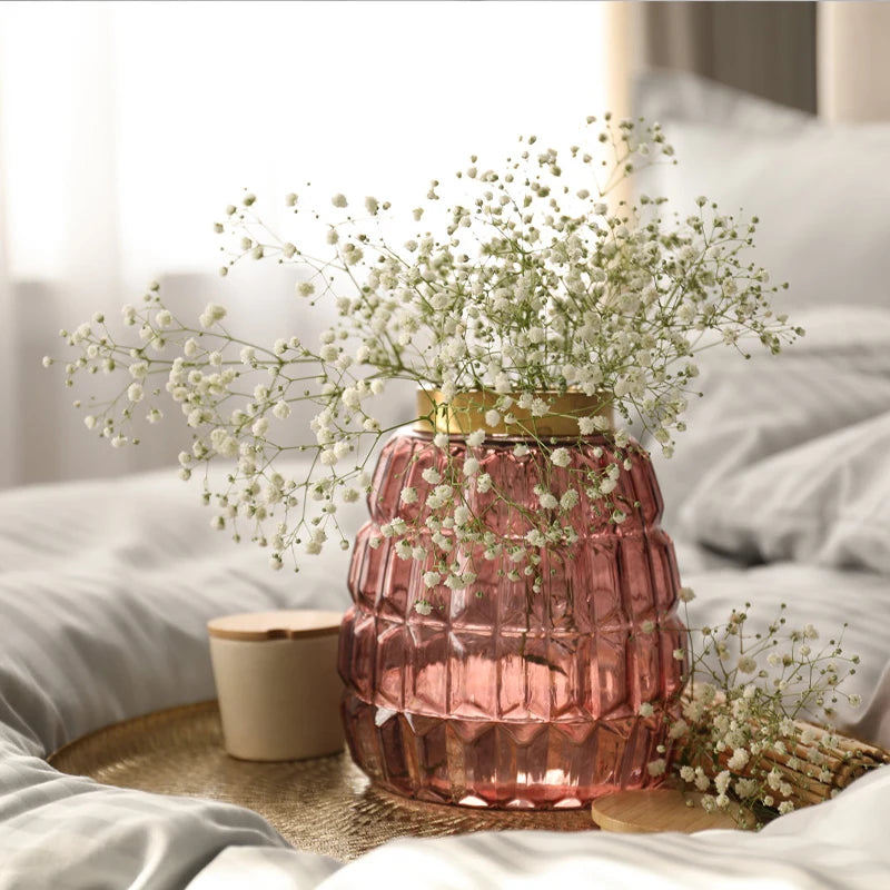 90Heads 52cm White Artificial Flowers Wedding DIY Bouquet Decoration Arrangement Plastic Babies Breath Fake Flower Home Decor