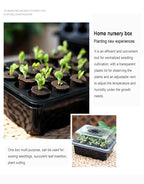 20 Hole Hydroponic Plant Seedling Pots with Intelligent Fill Light Seedling Tray for Fruit Vegetable Gardening Planting Supplies