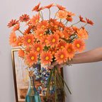 3/5/10Pcs Artificial White Daisy Flower Bouquet DIY Vase Home Garden Living Room Decoration Wedding Party Silk Fake Flowers