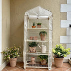 Outdoor Balcony Greenhouse For Succulents Plants With Rainproof And Frost Protection Features Roof Garden Yard Plant Shelf