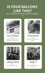 Plant Stand Stand For Flowers Wooden Shelf 5/6/8Layers Display Stand Storage Shelf Pot Rack Organizer Home Garden Decoration