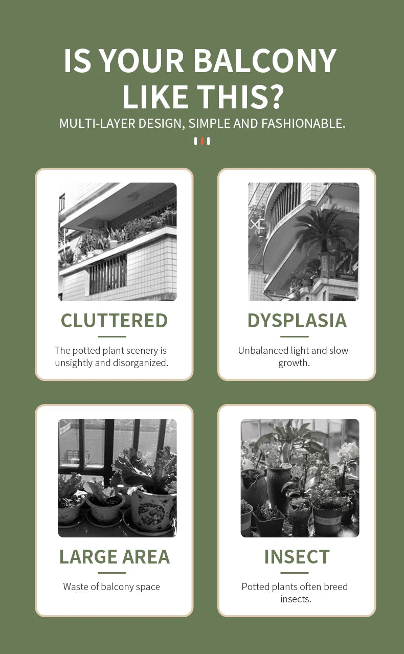 Plant Stand Stand For Flowers Wooden Shelf 5/6/8Layers Display Stand Storage Shelf Pot Rack Organizer Home Garden Decoration