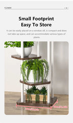 Plant Stand and Flower Stand Storage Shelf 4/5/6 Tier Flower Shelf Planter Rack Storage Organizer Display Indoor Garden Balcony