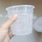 11/14/16/19cm Mesh Pot Root Control Transparent Flowerpot Breathable Plastic Growth Garden Flower Pot Container B9G7