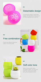 Succulent Plants Flower Pot Flower Pots Mini Desk Plants Succulents Pot Home Garden Decoration Nursery Pots Home Decor TMZ