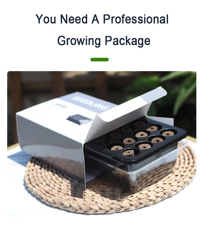 20 Hole Hydroponic Plant Seedling Pots with Intelligent Fill Light Seedling Tray for Fruit Vegetable Gardening Planting Supplies