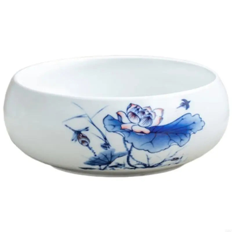 55KF Large Ceramic Plant Pot Water Plant Bowl Indoor and Outdoor Use Perfect for Hydroponic Cultivation Decorative Planting