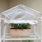 Outdoor Balcony Greenhouse For Succulents Plants With Rainproof And Frost Protection Features Roof Garden Yard Plant Shelf