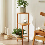 3 Tier Plant Stand Corner Bamboo Plant Shelf Rack Pot Stand Holder Indoor Plant Ladder Shelf Flower Display Rack