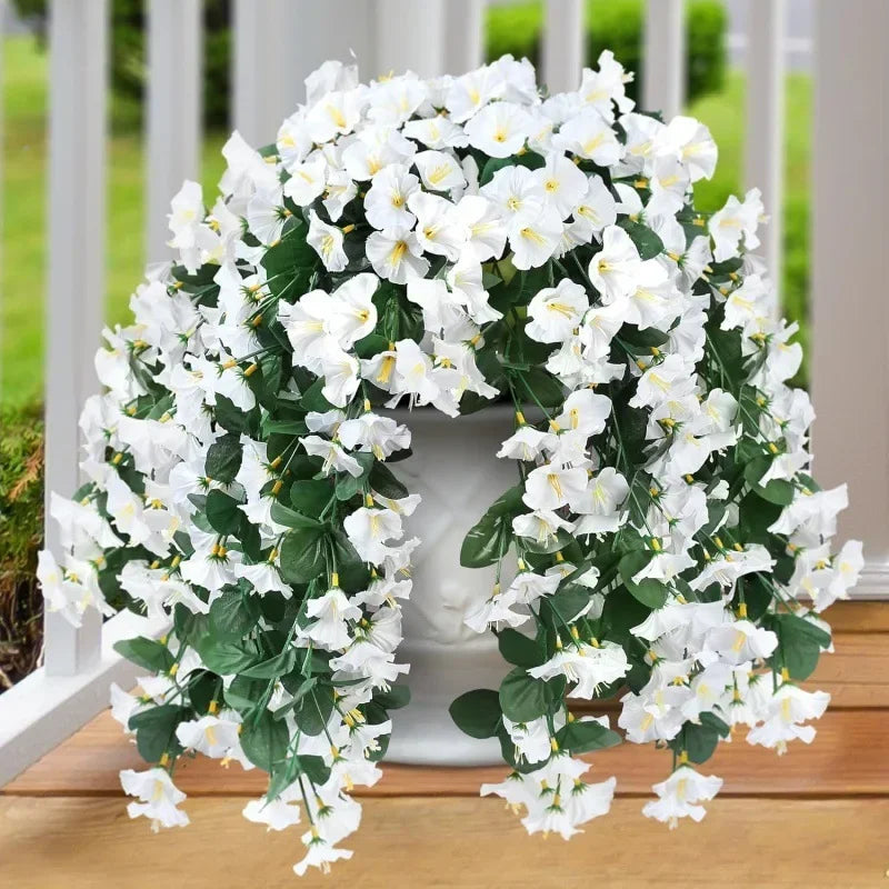 Artificial Flower New Artificial Hanging Flowers and Plants Easter Decoration 2025 UV-resistant and Realistic Room Decor Wedding