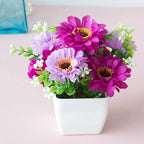 In Pot Artificial Potted Plant Garden Decoration Home Decor Room Decoration Fake Plants Outdoor Artificial Flowers