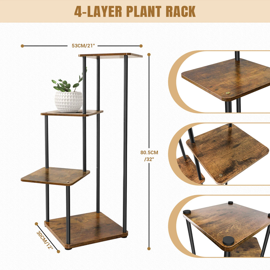 4/5/6 Tier Plant Stand Indoor Metal Plant Shelf,Indoor And Outdoor Display Racks,for Multiple Plants Small Corner Flower Stan