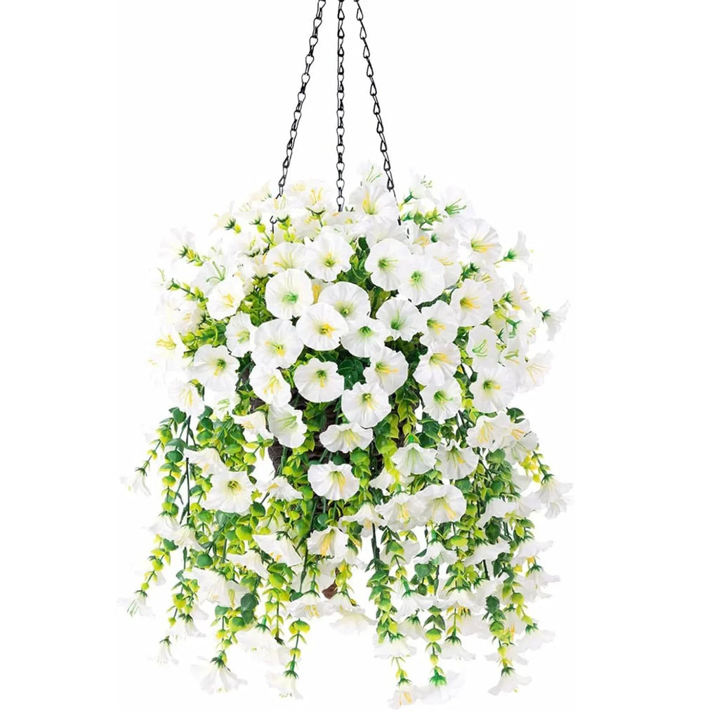 Artificial Flower New Artificial Hanging Flowers and Plants Easter Decoration 2025 UV-resistant and Realistic Room Decor Wedding