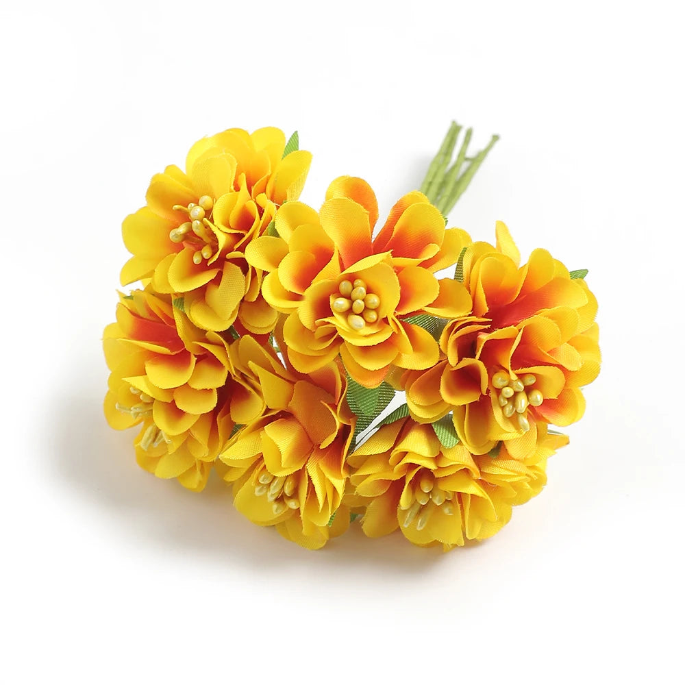 1/2Pcs Artificial Flowers Carnation 11CM Fake Flower For Home Decor Wedding Decoration Bride Craft Gifts Wreath Accessories