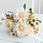 Artificial Flower Silk Hot sale Dahlia Rose daisy for Festival garden arch Wedding Bridal Bouquet Party Decoration Diy gift gard