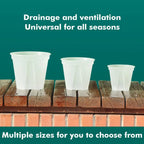 Thickened New Transparent Green Mountain Pot Root Control Pot Rose Green Rose Plastic Flower Pot Gallon Round