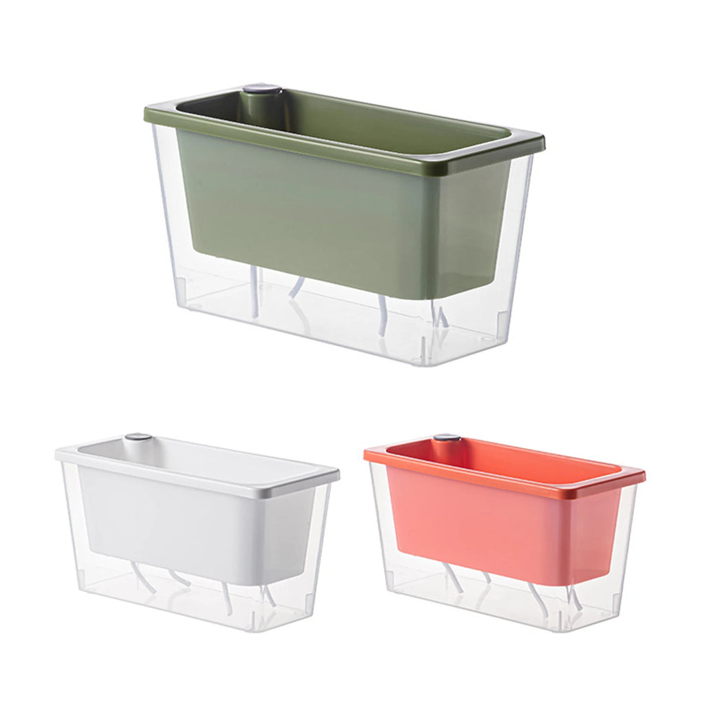 Self Watering Planter Flowerpot Indoor Succulent Hydroponic Plants Window Planter Box Bottom Watering Pots Indoor Flower Pot