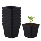 Seedling Pots 100pcs Seeding Nursery Pot Soft Plant Nursery Pots Flowerpot Plastic Grow Box Home Garden Planting Accessories
