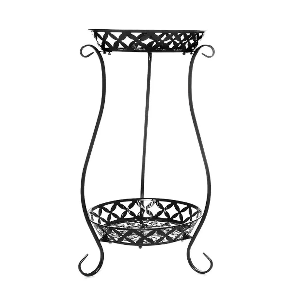 【Lifeideas】2 Tier Tall Vintage Metal Plant Stand