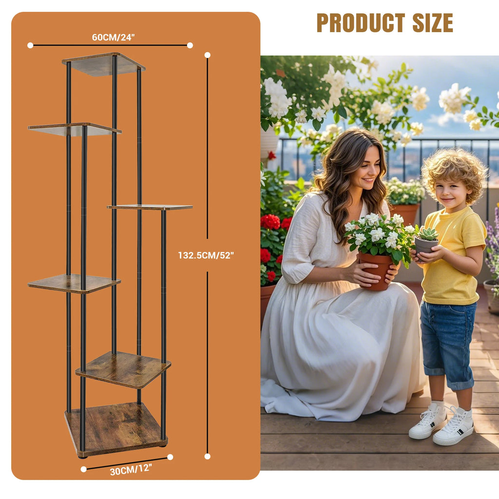 4/5/6 Tier Plant Stand Indoor Metal Plant Shelf,Indoor And Outdoor Display Racks,for Multiple Plants Small Corner Flower Stan