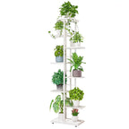 Multi Tiers Metal Plant Stand, Indoor Outdoor Plant Pot Holders Tiered Plant Shelf Flower Display Rack For Corner Balcony Patio