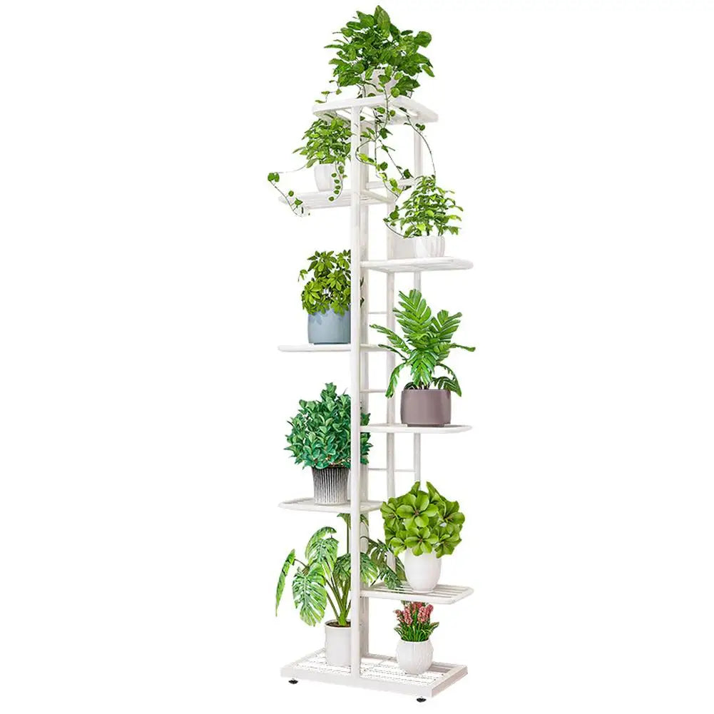 Multi Tiers Metal Plant Stand, Indoor Outdoor Plant Pot Holders Tiered Plant Shelf Flower Display Rack For Corner Balcony Patio