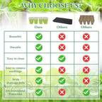 12 Gird Silicone Plants Nursery Pots Breathable Growing Pot with Drain Holes Design for Flower Vegetable Planting