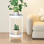 Plant Stand For Flowers Metal Storage Shelf 2 Tier Flower Shelf Planter Rack Indoor Display Stand Pot Rack Organizer Shelves
