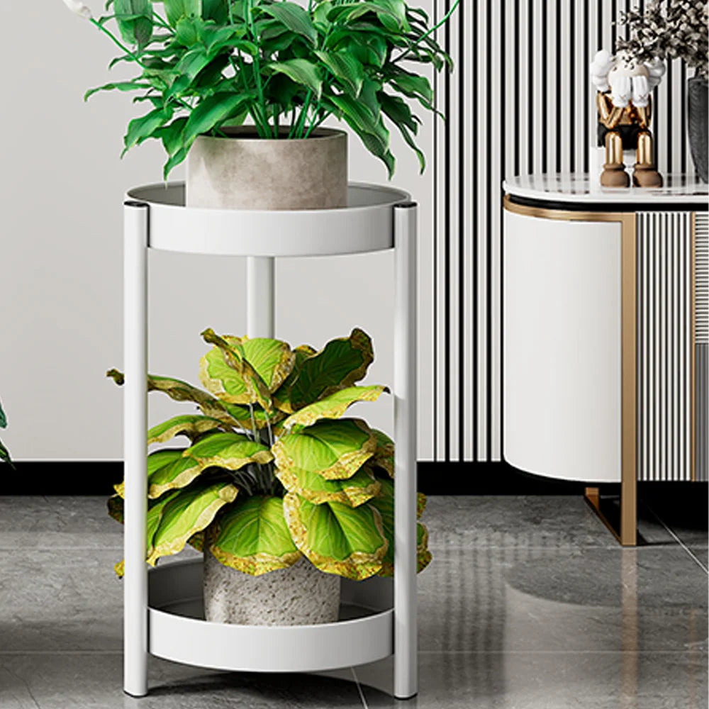 Plant Stand For Flowers Metal Storage Shelf 2 Tier Flower Shelf Planter Rack Indoor Display Stand Pot Rack Organizer Shelves