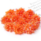 10/20/50Pcs Artificial Rose Mini Silk Flower Heads Simulated Flower Home Room Decoration DIY Wreath Accessories Wedding Decor