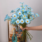 3/5/10Pcs Artificial White Daisy Flower Bouquet DIY Vase Home Garden Living Room Decoration Wedding Party Silk Fake Flowers