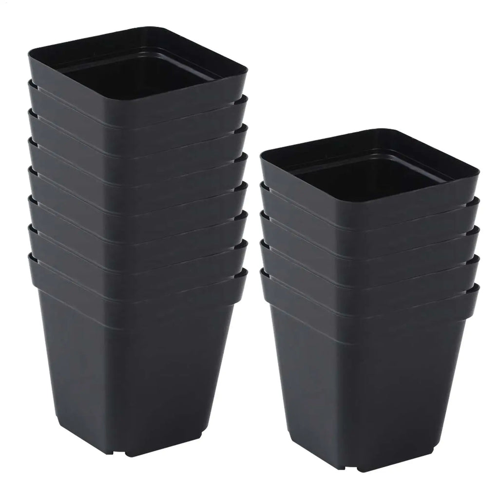 Seedling Pots 100pcs Seeding Nursery Pot Soft Plant Nursery Pots Flowerpot Plastic Grow Box Home Garden Planting Accessories