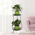 【Lifeideas】2 Tier Tall Vintage Metal Plant Stand