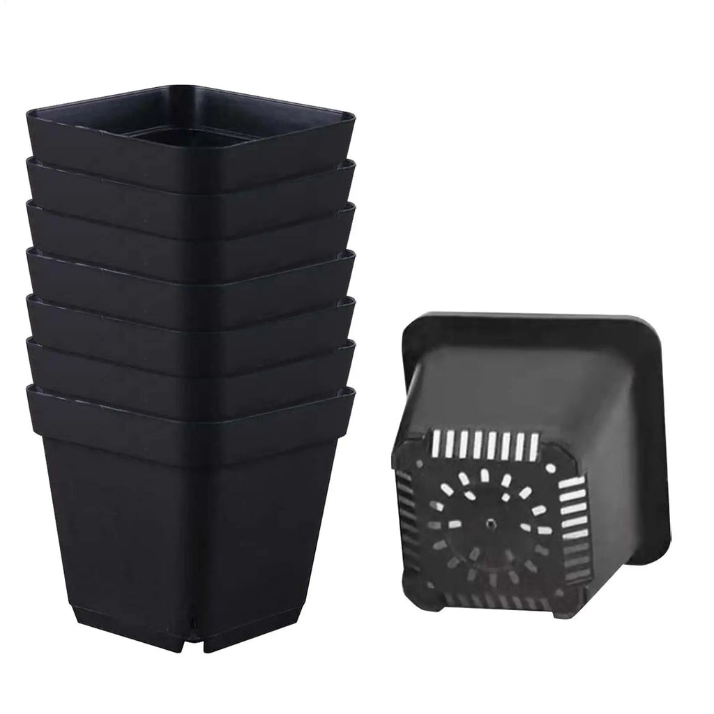 Seedling Pots 100pcs Seeding Nursery Pot Soft Plant Nursery Pots Flowerpot Plastic Grow Box Home Garden Planting Accessories