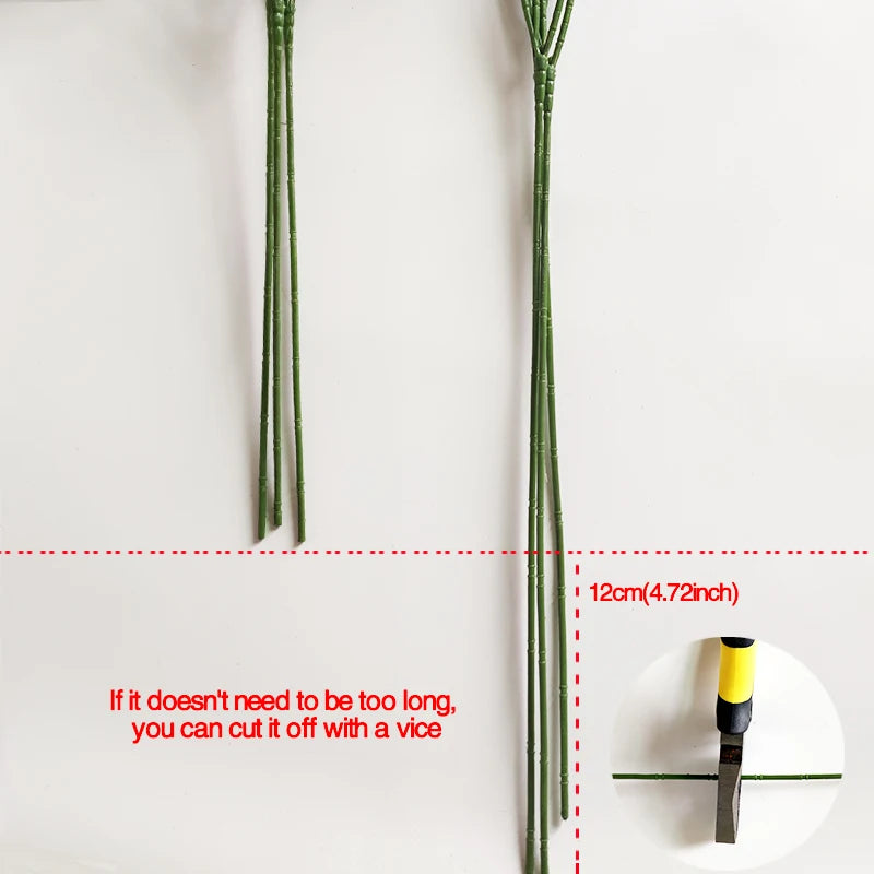 90Heads 52cm White Artificial Flowers Wedding DIY Bouquet Decoration Arrangement Plastic Babies Breath Fake Flower Home Decor