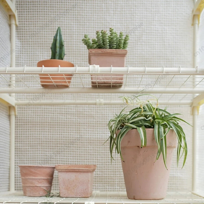 Outdoor Balcony Greenhouse For Succulents Plants With Rainproof And Frost Protection Features Roof Garden Yard Plant Shelf