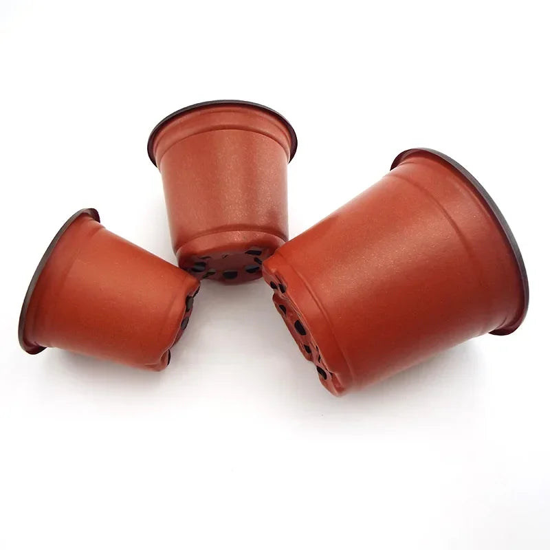 Flowerpot Plastic Grow Box Fall Resistant Tray For Home Garden Plants Nursery Cup Transplant Flower Plant Pots D4