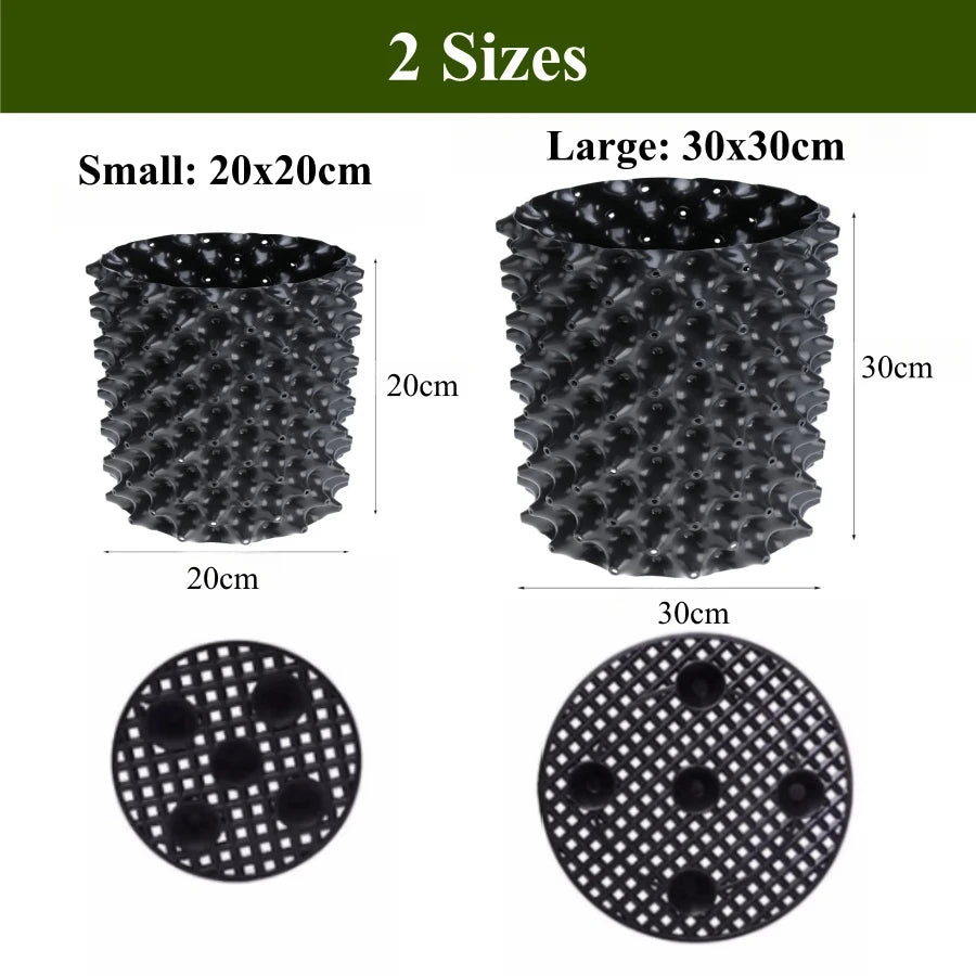 4 Packs Air Pruning Plant Root Control Nursery Pots Trainer Fast Root Grow Container Garden Bonsai Transplant Tool Nersery Pot