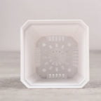 5Pcs Square Small Flower Pot Nursery Pot With Humidity Dome Transparent Gardening Pot Square Flower Starting Pots