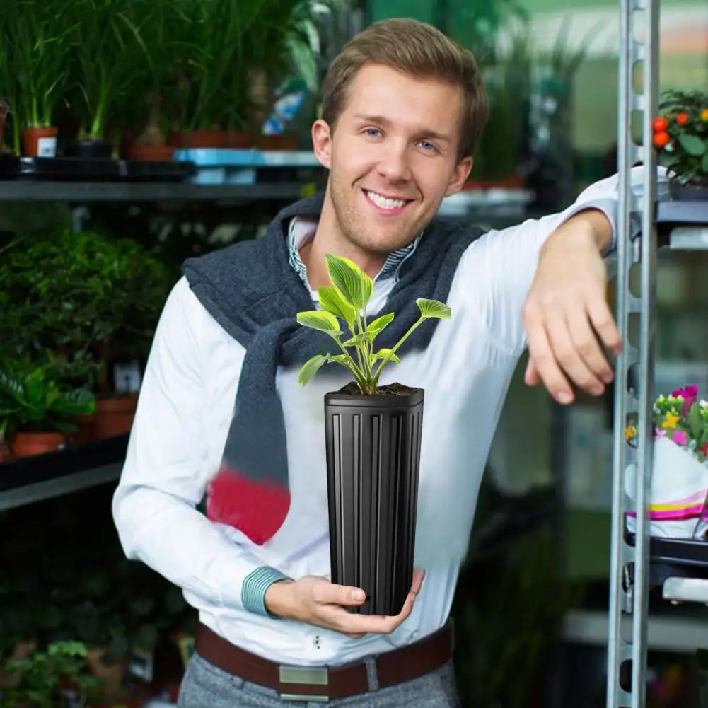 Deep Plant Nursery Pots With Drainage Holes Flower Germination Nursery Pot Seedling-Container Pots For Garden Accessories