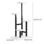 4 platform Iron Flower Stand, 4 Layers Stand Storage Shelf, Iron Art Minimalist Assembled Flower Rack, Size 84*35*24cm