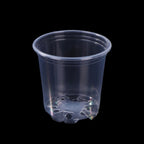 5 Pieces 6 Sizes 3/3.5/4/5/6/7 Inches Greenhouse Transparent Plastic Flowerpot Drainage Hole Pot Breathable Nursery Flower Pot