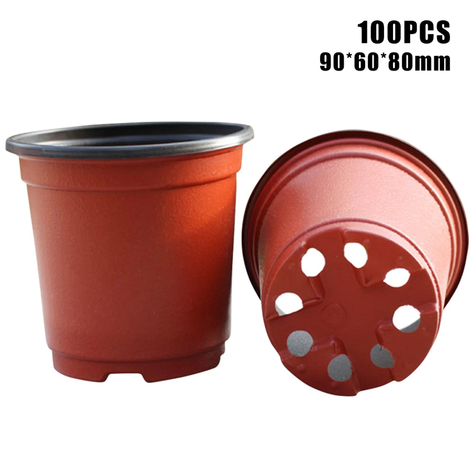 50/100pcs Seeding Nursery Pot Soft Plant Nursery Pots Flowerpot Plastic Grow Box Home Garden Planting Accessories 9-14cm
