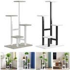 4 platform Iron Flower Stand, 4 Layers Stand Storage Shelf, Iron Art Minimalist Assembled Flower Rack, Size 84*35*24cm
