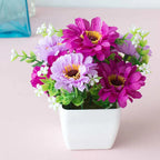 In Pot Artificial Potted Plant Garden Decoration Home Decor Room Decoration Fake Plants Outdoor Artificial Flowers