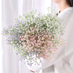 108Heads 63cm Babies Breath Artificial Flowers Plastic Gypsophila DIY Floral Bouquets For Handmade Wedding Party Home Decoration