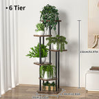 Plant Stand and Flower Stand Storage Shelf 4/5/6 Tier Flower Shelf Planter Rack Storage Organizer Display Indoor Garden Balcony