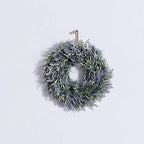 Artificial Lavender Hanging Wreath Flower Lush Topiary, Purple