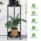 Plant Stand For Flowers Metal Storage Shelf 2 Tier Flower Shelf Planter Rack Indoor Display Stand Pot Rack Organizer Shelves