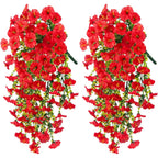Artificial Flower New Artificial Hanging Flowers and Plants Easter Decoration 2025 UV-resistant and Realistic Room Decor Wedding